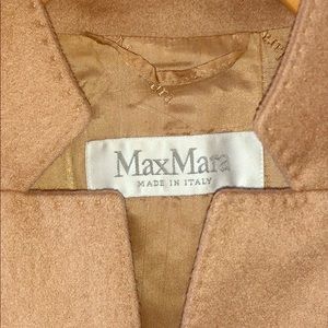 Max Mara Camel Hair Blazer Coat